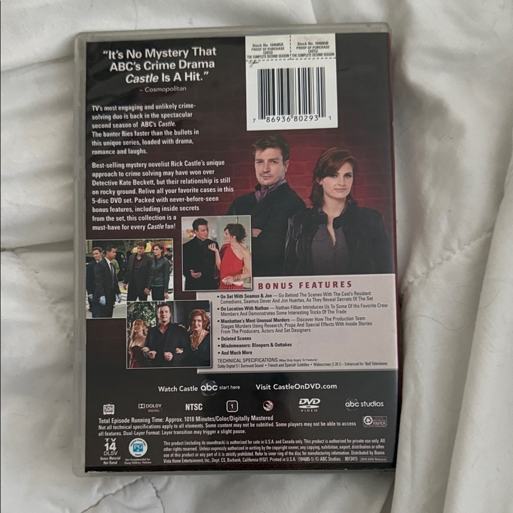 Castle Complete Second Season DVD Set - Picture 2 of 5